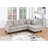 Living Room Furniture 2-PCS Sectional Sofa Set LAF Sofa And RAF Chaise Tweeted-Like Velvet Tufted Couch Nailheads-1097812212