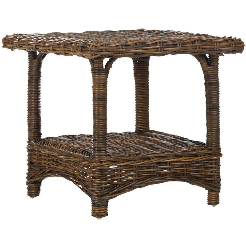 Willow Solid Wood Top End Table, Croco