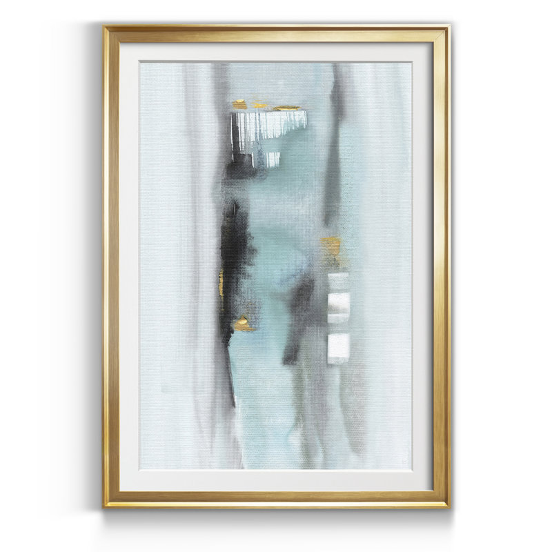 Amalfi I - Cadre photo, reproduction d'art sur papier, H 22,5 po x l 30,5 po x P 1,5 po, Doré