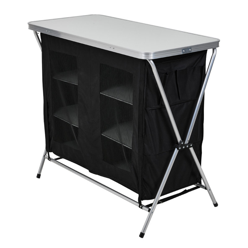 Rectangular Metal Outdoor Picnic Table , 100cm cm W 50cm cm D