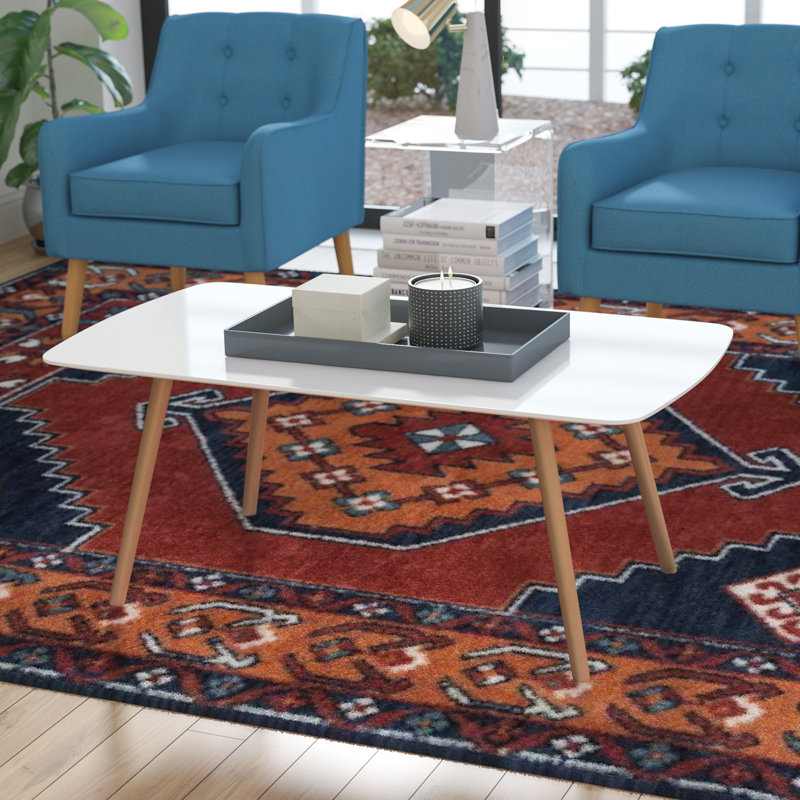 Asten Single Coffee Table, White