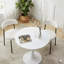 Ensemble de table de salle à manger rond avec 2 chaises-120921664-120921666