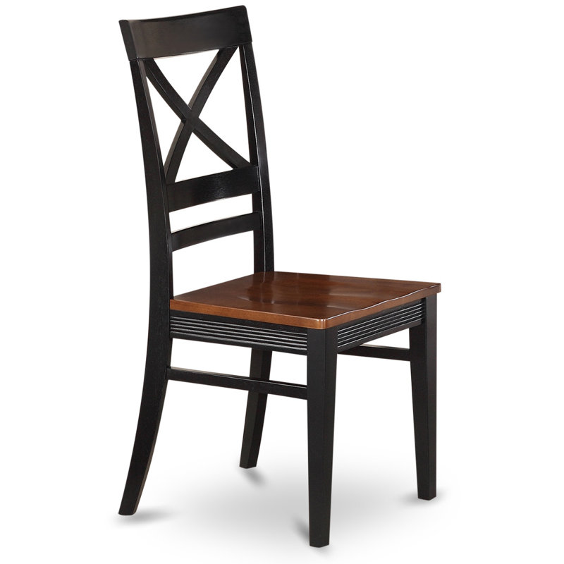 Ensemble de 2 chaises de salle à manger Quincy, Noir/cerisier