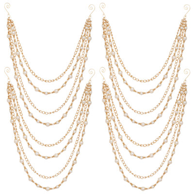 Pearl Bead Garland, Set Of 4 - 23.5 Inches