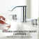 8 in. Widespread Double Handle Waterfall Bathroom Sink Faucet with Pop Up Drain