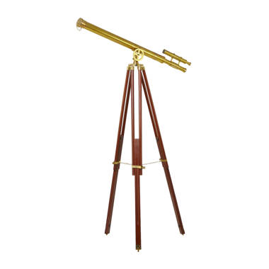 Barska 28x60mm Anchormaster Classic Brass Telescope w/ Mahogany Tripod —  Red Carpet Telescopes