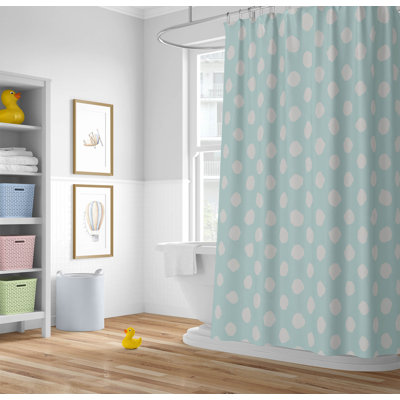 Large Dot Ultra-Thin Lightweight Shower Curtain