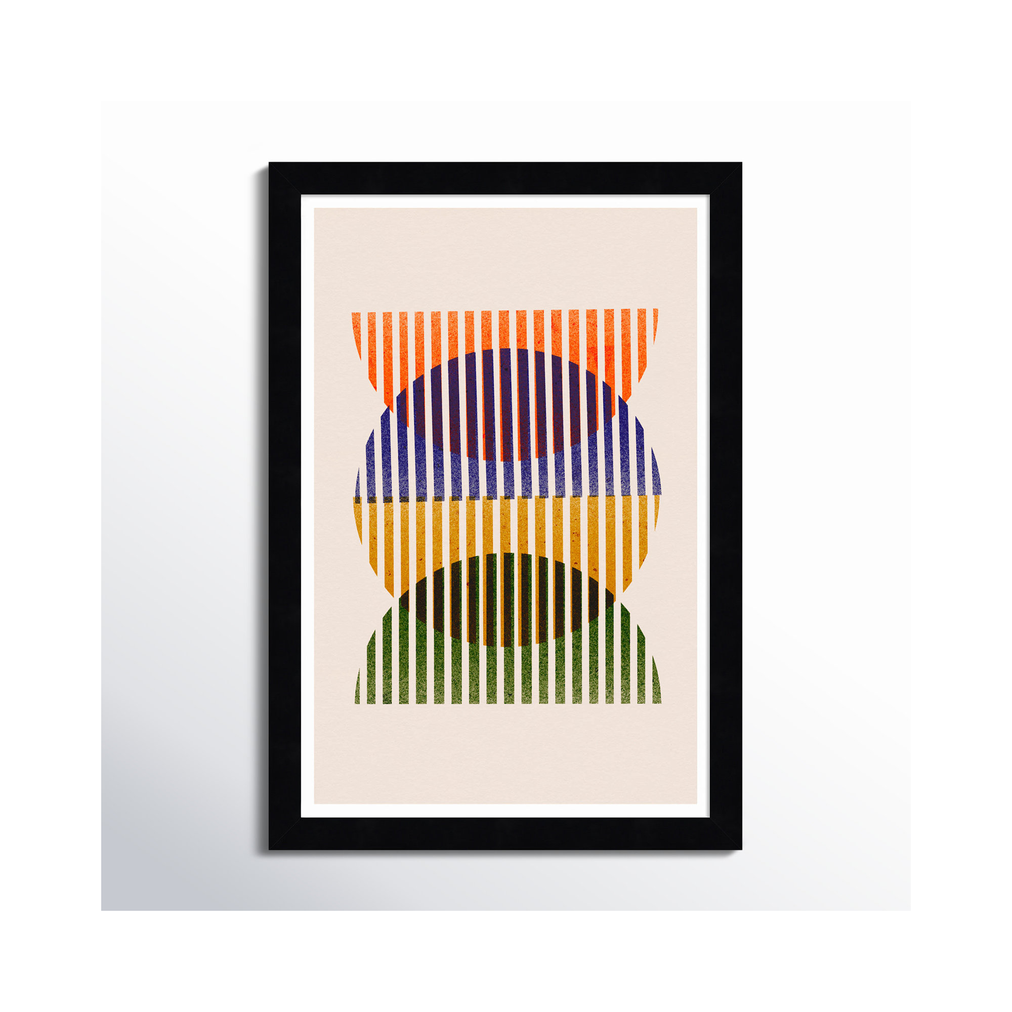 In And Out by Treechild  Wood Framed Wall Art Print, Black, 17" H x 12" W