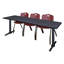 Cain T-Base Training Seminar Table & 3 M Stack Chairs-32520359-32520365