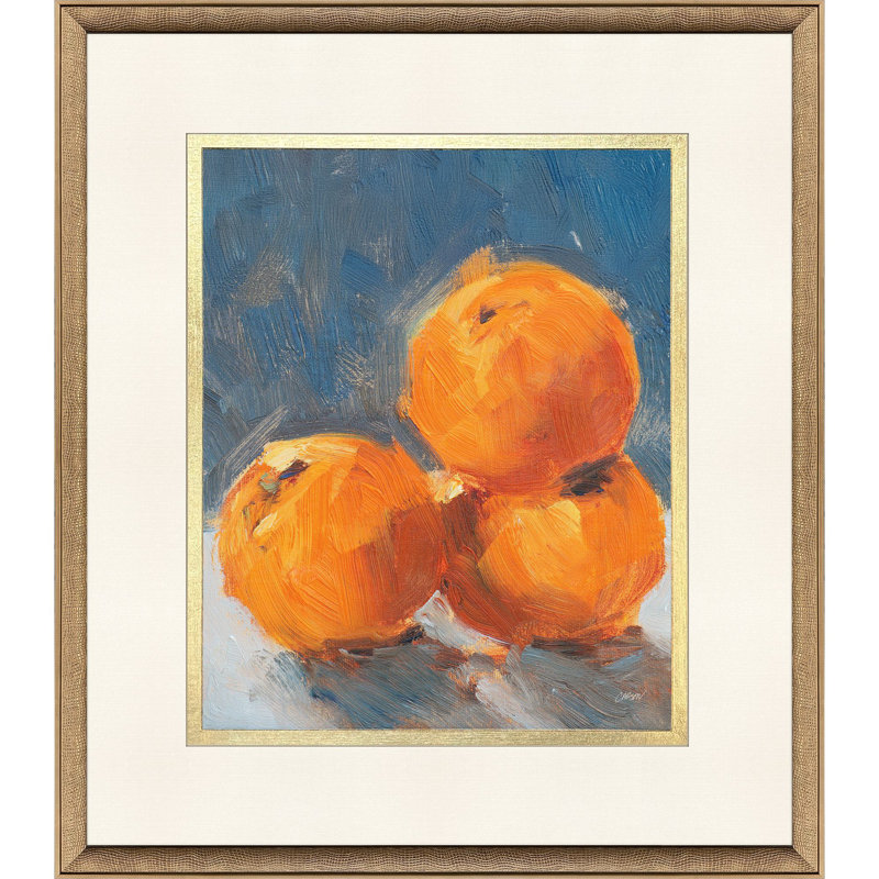 Art encadré pile orange