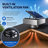 12" Stainless Steel Solar Roof Vent Fan,40W Tilt Adjustable Solar Panel,Dual Power 3-Speed Remote Attic Fan,1200 CFM,MPPT Controller Solar Ventilator for Attic,Garage,Greenhouse,Warehouse