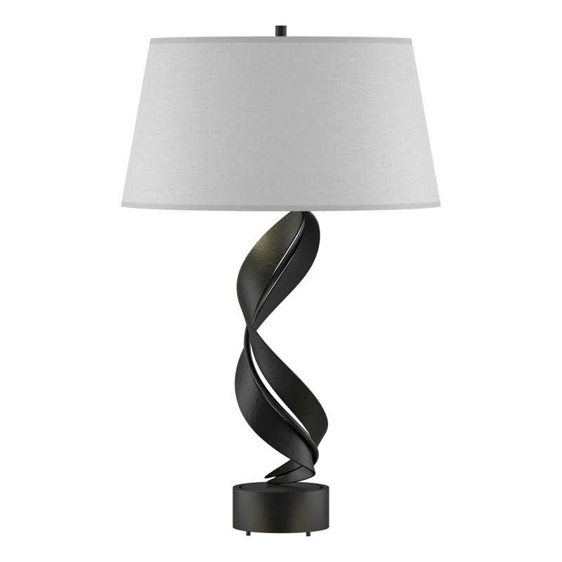 Folio 25.1" Table Lamp, Flax, Black