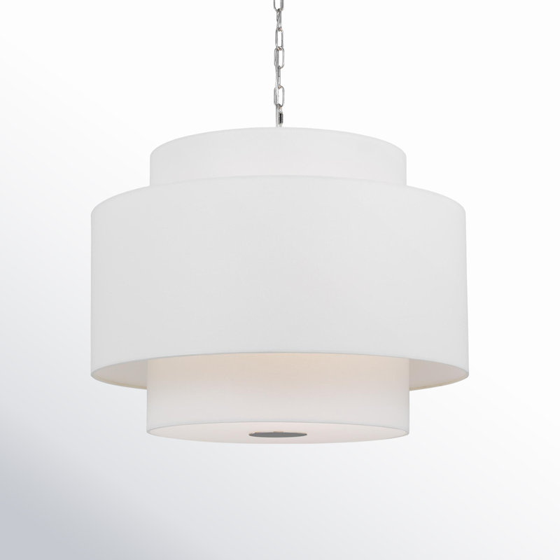 Tanyel 3-Light Chandelier, Polished Nickel