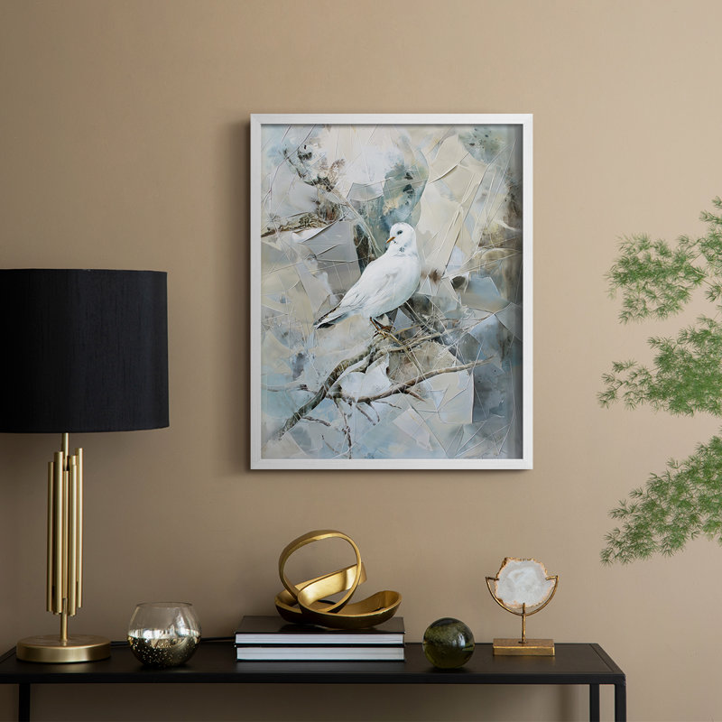 ANIMALS Series XXVIII  -Premium Framed Print -Ready to Hang - No Nails Required, White, 21" H x 17" W