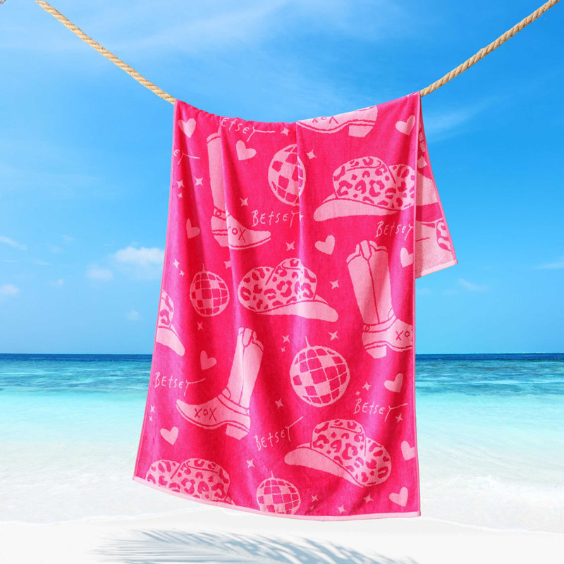 Serviette de plage Betsey Johnson, Rose Western