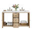 Meuble-lavabo double 60 po Alaterre Furniture Lucca