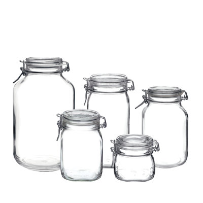 Fido Food Jar Set (17.5 oz., 33.75 oz., 50.75 oz., 67.75 oz. & 101.5 oz.)