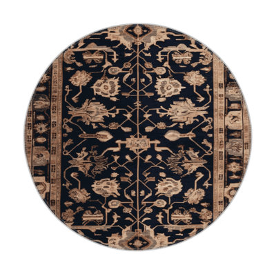 Turkish Gray Indoor and Outdoor Area Rug