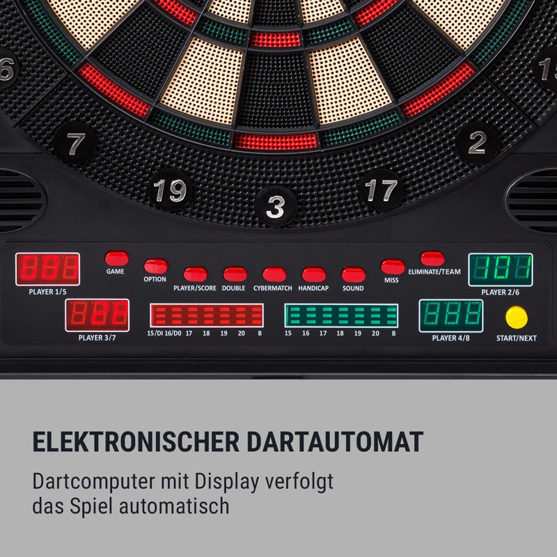 Klarfit Electronic Dartboard and Cabinet Set