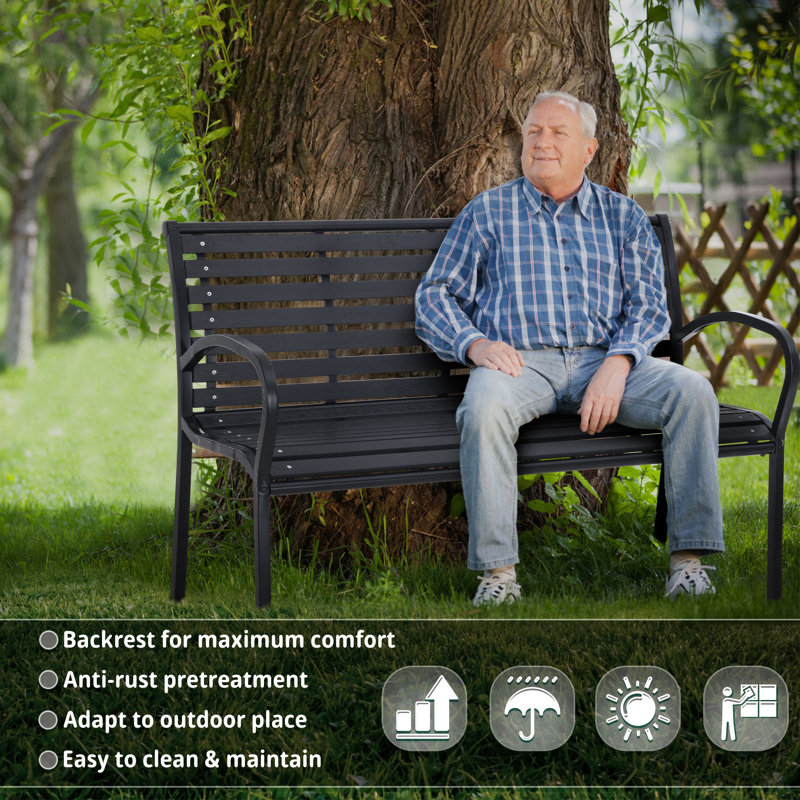 Banc d'extérieur en fer Rekisha