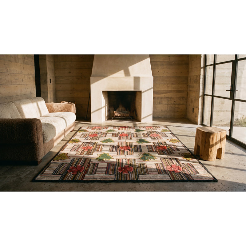 Tapis crocheté au début du 20e siècle