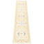 Tapis de couloir en laine noué à la main de conception unique noué à la main New Age 2 pi 6 po x 10 pi Tapis décoratif Ivoire/beige