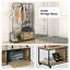 Galnares 110 cm W Hall Tree with Shoe Storage