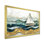 Voilier doré sur l'océan émeraude II - Bateau, art mural