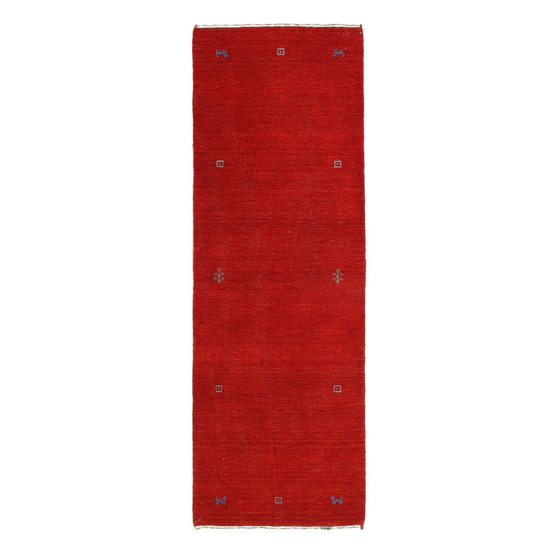 Geometric Area Rug in Red