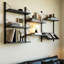 3 tablettes murales en bois massif, présentoir à décor moderne pour chambre à coucher, salle de bain, cuisine, salon