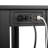 Narrow Side Table with Charging Station - Small End Table with 2 USB Ports, 2 Power Outlets, and Storage Shelf - Slim Nightstand for Living Room, Bedroom, or Small Spaces (BLACK)-941596107