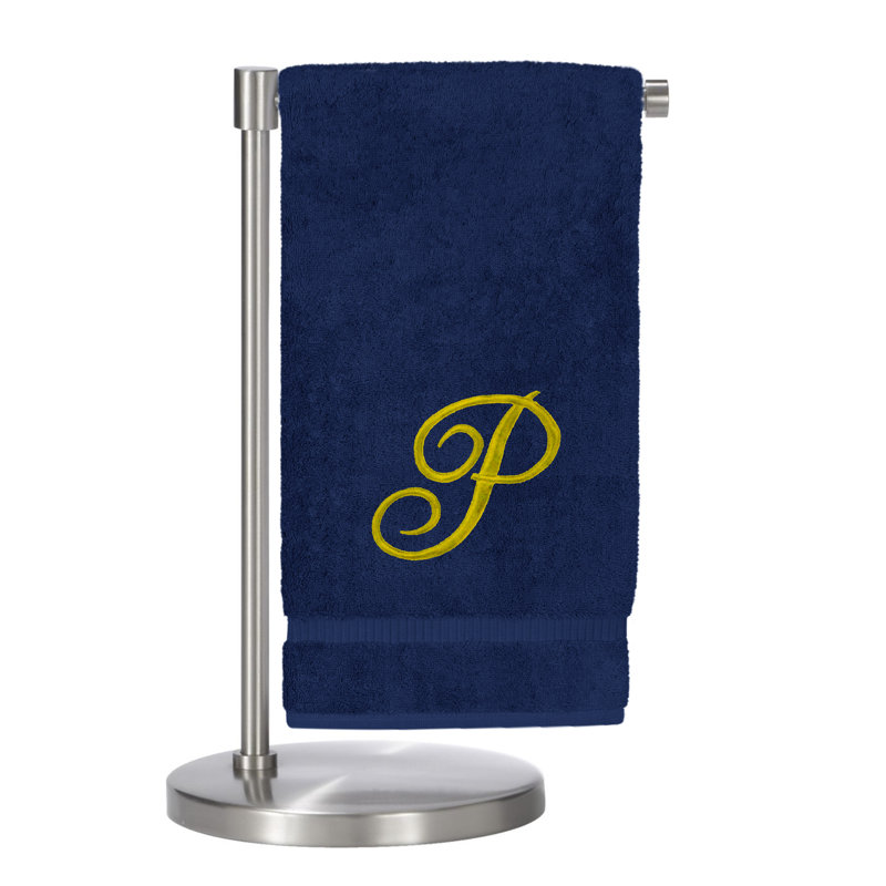 Super Plush Bath Towel, Navy/Gold, P