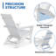 Chaise Adirondack pliante en polyéthylène haute densité (PEHD) avec repose-pieds Tulloch-712236464