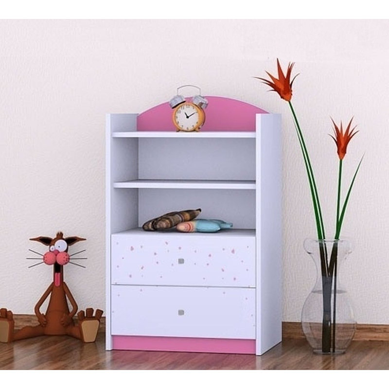 Nadia 96cm H Kids Cube, 92cm H x 60cm W x 34cm D, Pink
