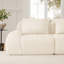Canapé modulaire 114 po - Flanelle, 3 places, désossé, siège profond, antidérapant - crème-129946162-129946159