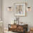 Natural Stone & Crystal Bead Flush Mount Sconce