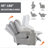 Up To 350 LBS Polyester Power Lift Recliner Chair, Heavy Duty Motion Mechanism With 8-Point Vibration Massage And Lumbar Heating, USB And Type-C Ports, Stainless Steel Cup Holders-1836165832