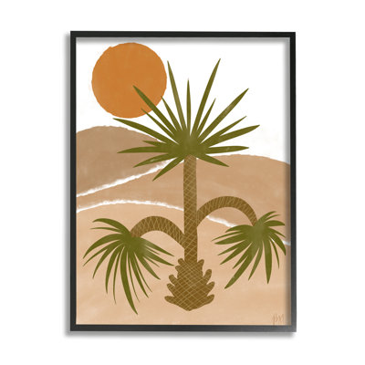 «Tropical Desert Palm Warm Bold Sunny Canyon» par Birch & Ink - impression