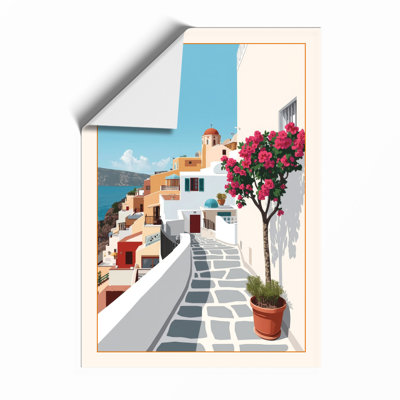 Mediterranean Seaside Village Coastal - Print
