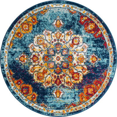 Tapis traditionnel bleu Troayurgh