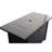 43" X 22" Fire Pit Table, 50000 , Black, Stainless Steel Smoke Detector Holder 43", Black Ash Bucket