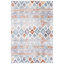 Evangelyn Geometric Blue Rust/Ivory Area Rug-956104513