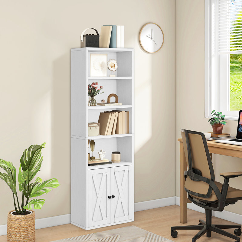 Shawntella 180cm H x 60cm W Standard Bookcase, White