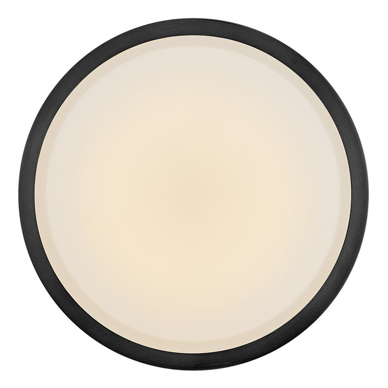 Hinkley Kieran Semi Flush Mount, Black/Lacquered Brass