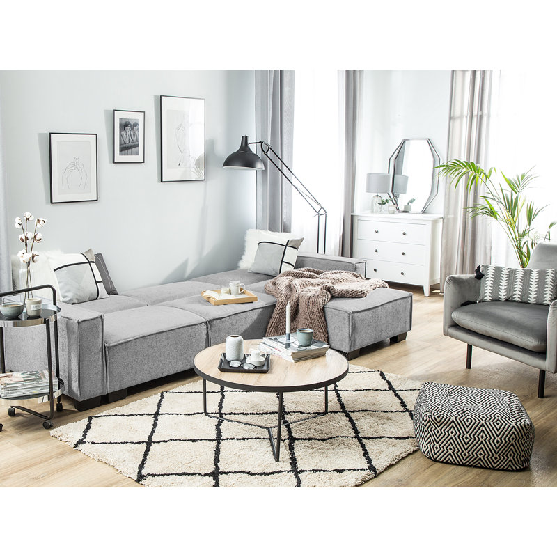 Shellburne 3 Seater Sofa Bed, Grey, Right Hand Facing
