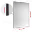 Miroir mural de salle de bain rectangulaire surdimensionné avec cadre