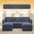 5-piece Modular Sectional Sofa With 2 Ottomans-180637847