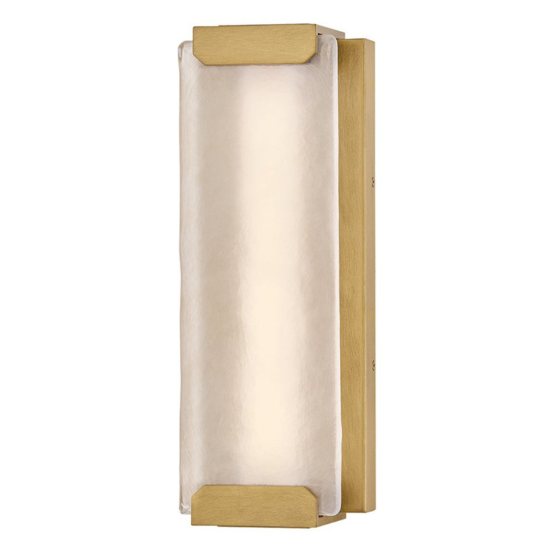 Hinkley Zayde Wall Mount Lantern, Heritage Brass