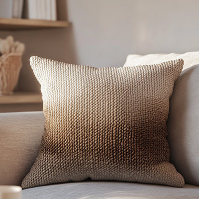 Ombre Knit Throw Pillow