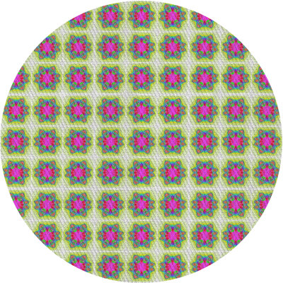 Tapis rouge/vert lumières à motif